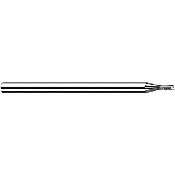 Square End Mill: 1.00 mm Dia, 1.20 mm LOC, 2 Flute, Solid Carbide