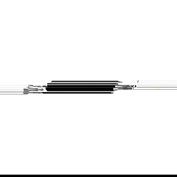 Ball End Mill: 1.00 mm Dia, 1.20 mm LOC, 2 Flute, Solid Carbide