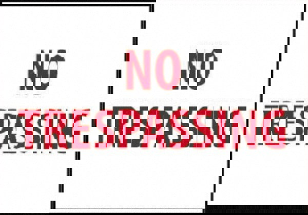 Security & Admittance Sign: Rectangle, 