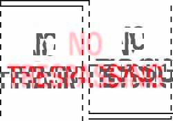 Security & Admittance Sign: Rectangle, 