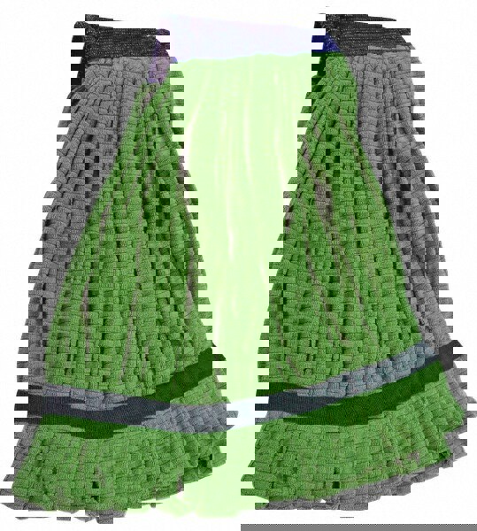 Wet Mop Pad: Quick Change, Small, Green Mop, Microfiber
