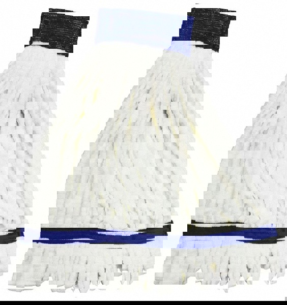 Wet Mop Pad: Quick Change, Small, White Mop, Microfiber