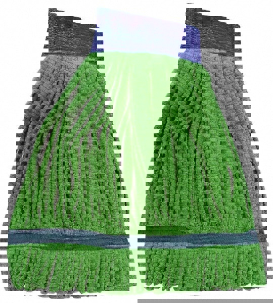 Wet Mop Pad: Quick Change, Medium, Green Mop, Microfiber