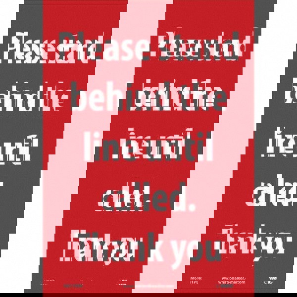 Warning & Safety Reminder Sign: Rectangl