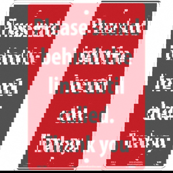 Warning & Safety Reminder Sign: Rectangl