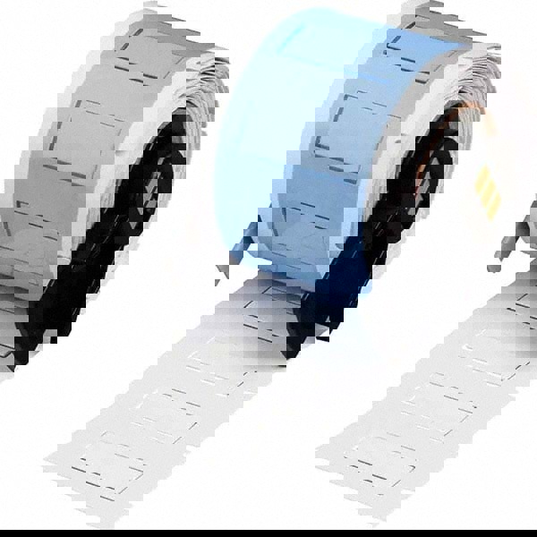 Label Maker Label: White, Polyolefin, 100 per Roll