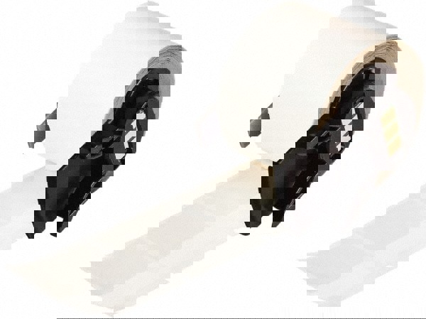 Label Maker Label: Clear & White, Vinyl, 1-1/2