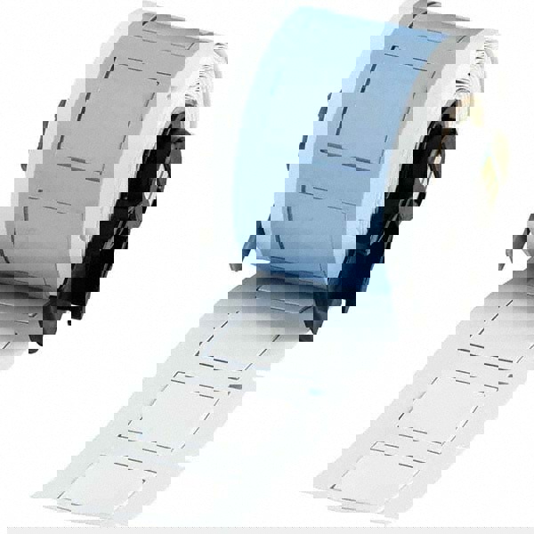 Label Maker Label: White, Polyolefin, 100 per Roll