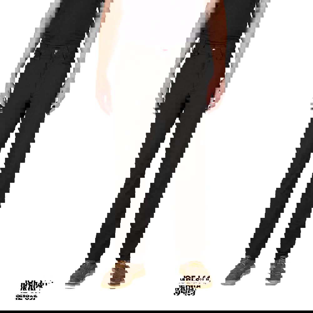 Washable Pants: Size 40X30, Black, Cotton, Polyester & Spandex