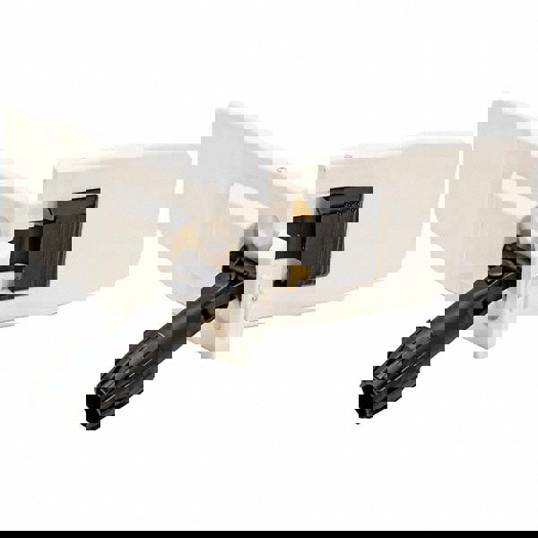 Dust Mop Frames; Frame Type: Pocket Mop ; Handle Connection: Clamp ; Frame Material: Plastic ; Head Style: Lockable ; Overall Length: 18in ; Color: White