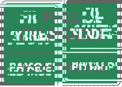 Accident Prevention Sign: Rectangle, 