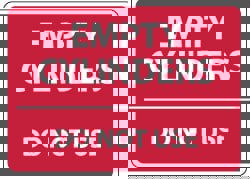 Accident Prevention Sign: Rectangle, 