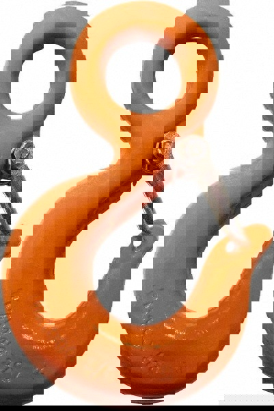 Chain Grade 100, 22,600 Lbs. Load Limit Eye Rigging Hook with Latch