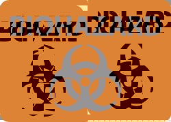 Chemical & Hazardous Material Sign: Rect