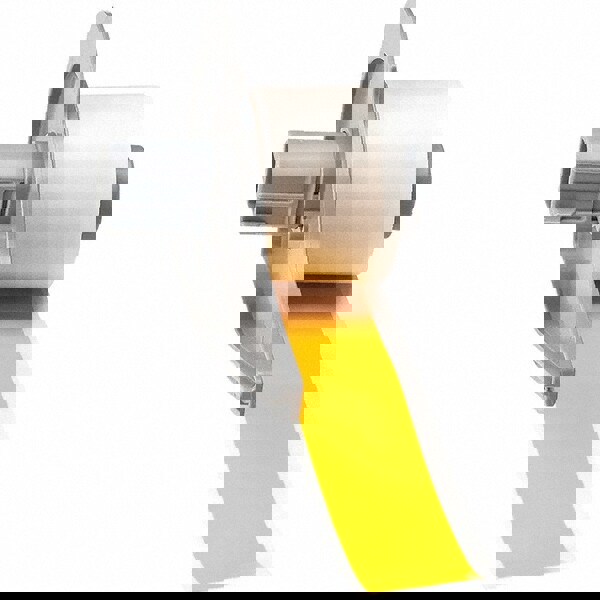 Label Maker Label: Yellow, Vinyl, 1 Roll