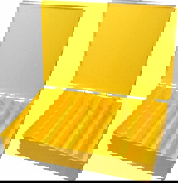 6 Compartment Yellow Small Parts Box