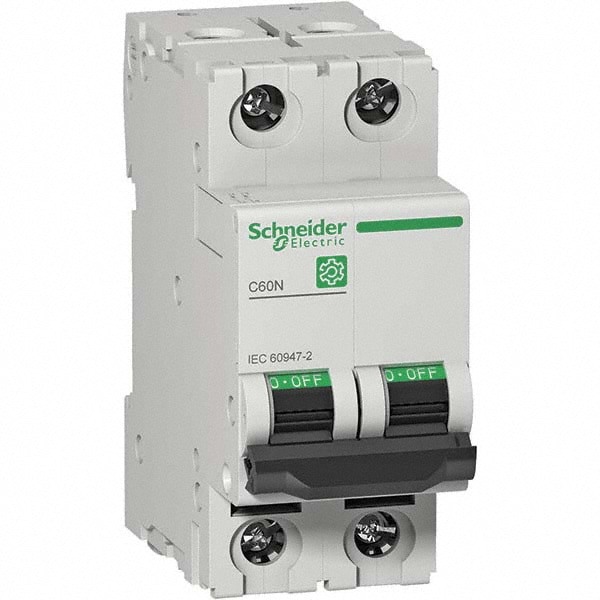 3 Amp, 440 VAC, 2 Pole, DIN Rail Mounted Miniature Circuit Breaker
