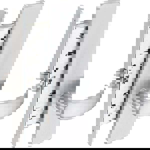 Lever Locksets; Type: Passage; Door Thickness: 1-3/4; Key Type: Conventional; Back Set: 2-3/4; For Use With: Commercial Doors; Finish/Coating: Satin Chrome; Material: Steel; Material: Steel; Door Thickness: 1-3/4; Lockset Grade: Grade 1; Performance: Heav