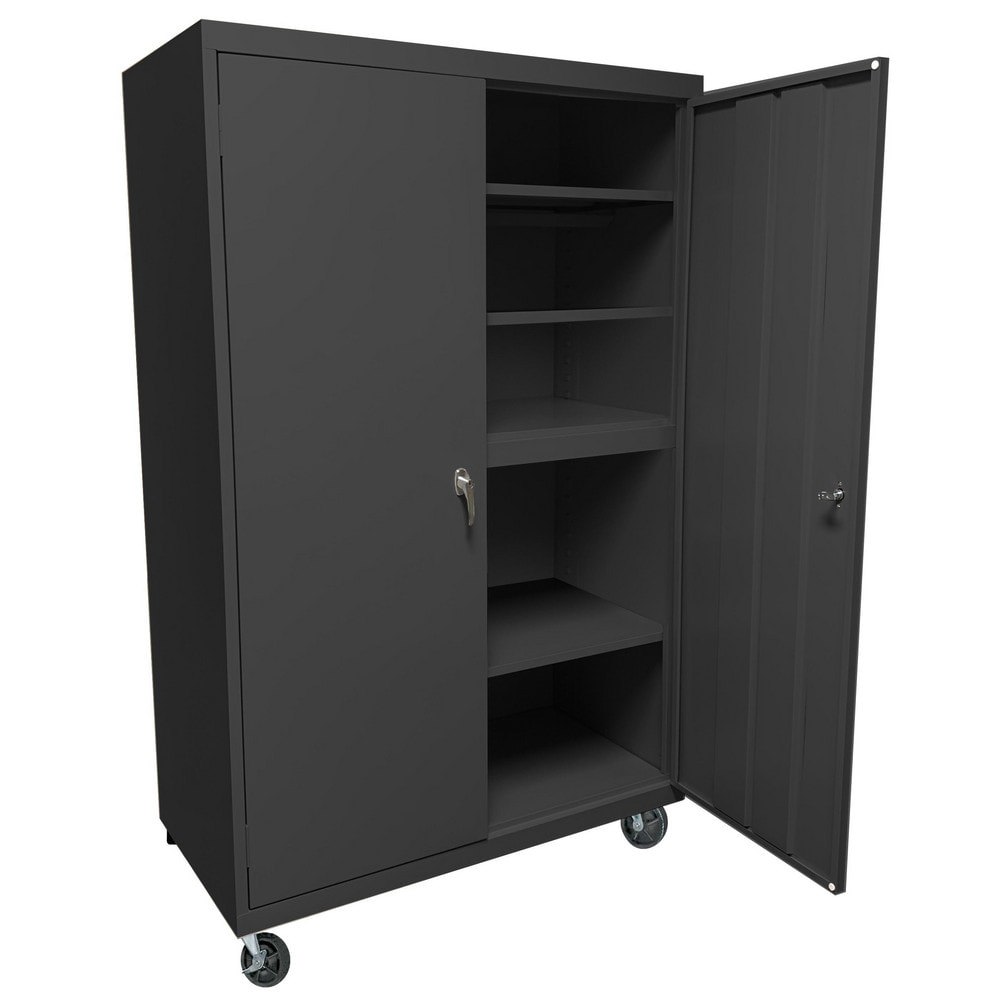 Storage Cabinets; Cabinet Type: Mobile Storage; Lockable Storage ; Cabinet Material: Steel ; Width (Inch): 36in ; Depth (Inch): 18in ; Cabinet Door Style: Lockable ; Height (Inch): 72in