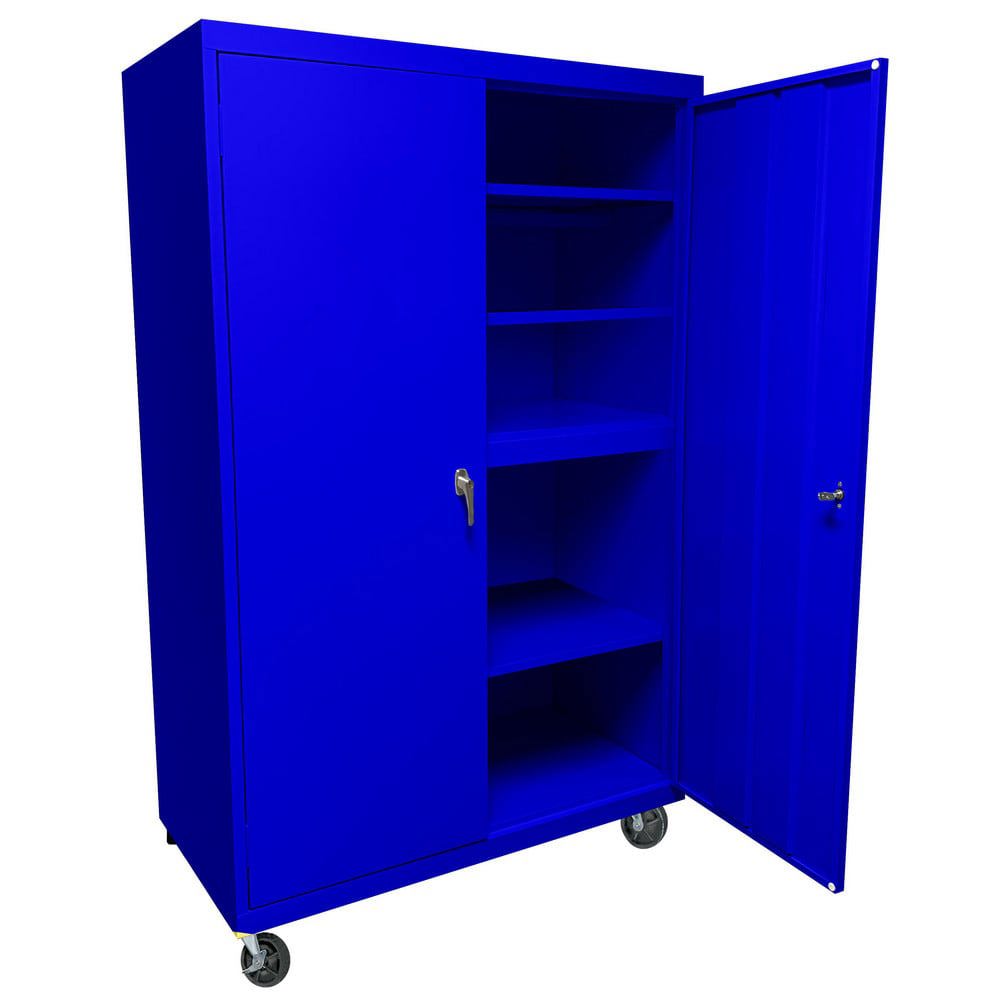 Storage Cabinets; Cabinet Type: Mobile Storage; Lockable Storage ; Cabinet Material: Steel ; Width (Inch): 36in ; Depth (Inch): 18in ; Cabinet Door Style: Lockable ; Height (Inch): 78in