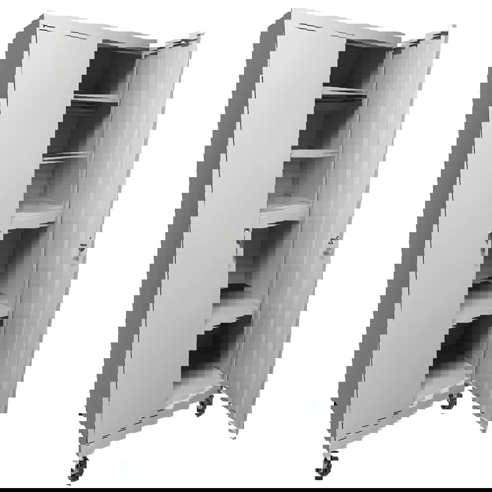 Storage Cabinets; Cabinet Type: Mobile Storage; Lockable Storage ; Cabinet Material: Steel ; Width (Inch): 48in ; Depth (Inch): 24in ; Cabinet Door Style: Lockable ; Height (Inch): 72in