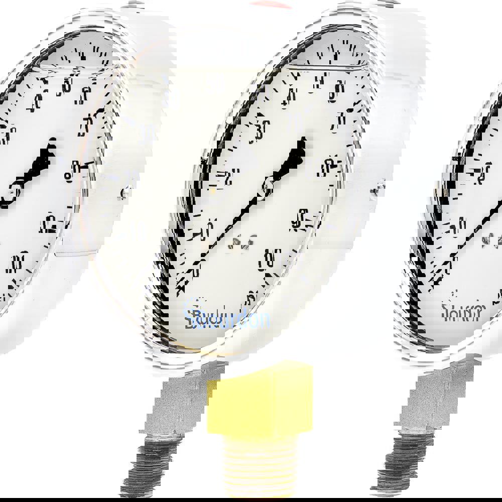 Pressure Gauges; Gauge Type: Commercial Pressure Gauges ; Scale Type: Single ; Accuracy (%): 1% ; Dial Type: Analog ; Thread Type: NPT ; Bourdon Tube Material: Bronze
