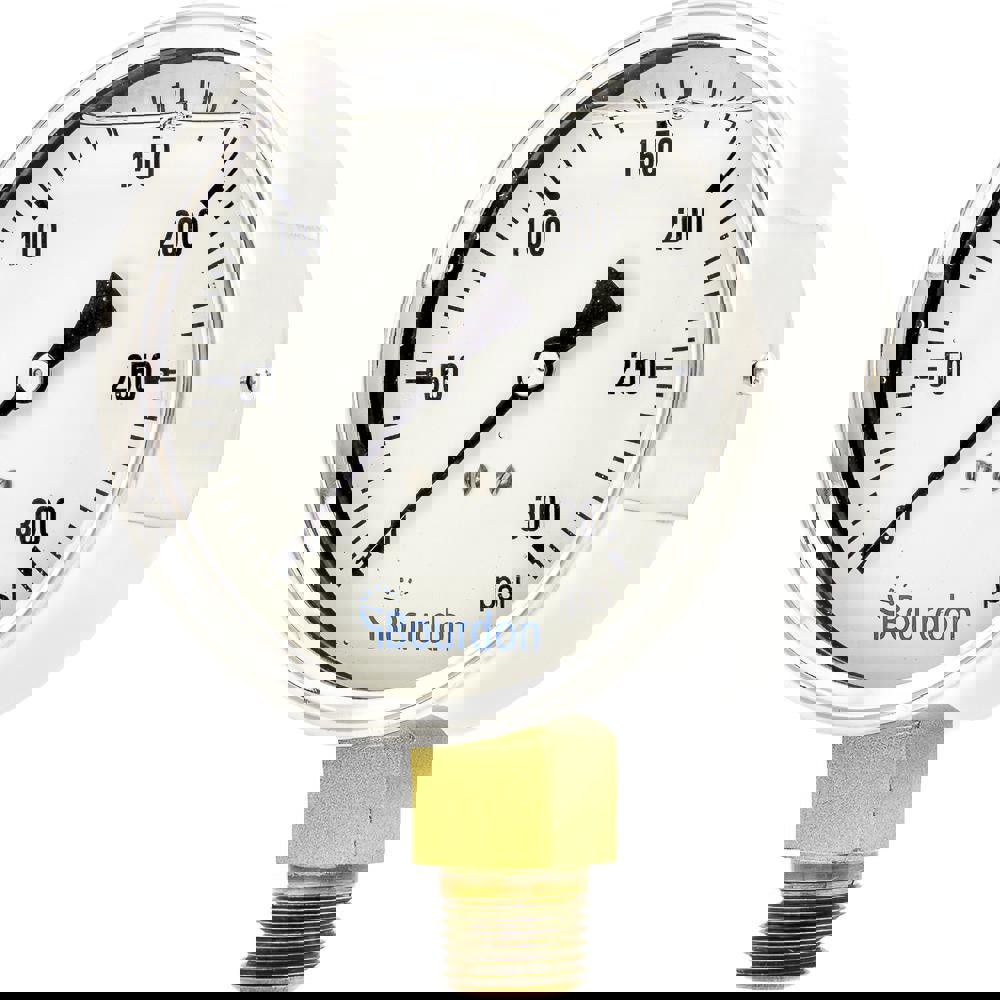 Pressure Gauges; Gauge Type: Commercial Pressure Gauges ; Scale Type: Single ; Accuracy (%): 1% ; Dial Type: Analog ; Thread Type: NPT ; Bourdon Tube Material: Bronze