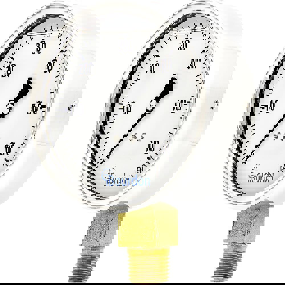 Pressure Gauges; Gauge Type: Commercial Pressure Gauges ; Scale Type: Single ; Accuracy (%): 1% ; Dial Type: Analog ; Thread Type: NPT ; Bourdon Tube Material: Bronze