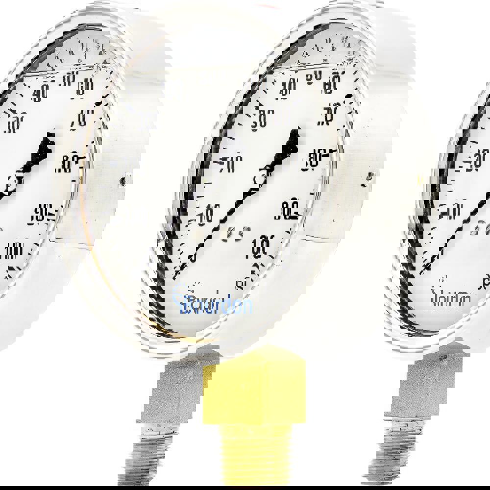 Pressure Gauges; Gauge Type: Commercial Pressure Gauges ; Scale Type: Single ; Accuracy (%): 1% ; Dial Type: Analog ; Thread Type: NPT ; Bourdon Tube Material: Bronze