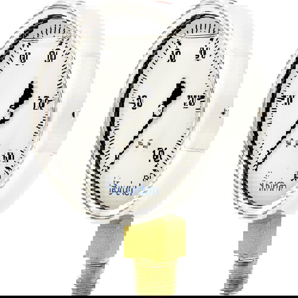 Pressure Gauges; Gauge Type: Commercial Pressure Gauges ; Scale Type: Single ; Accuracy (%): 1% ; Dial Type: Analog ; Thread Type: NPT ; Bourdon Tube Material: Bronze