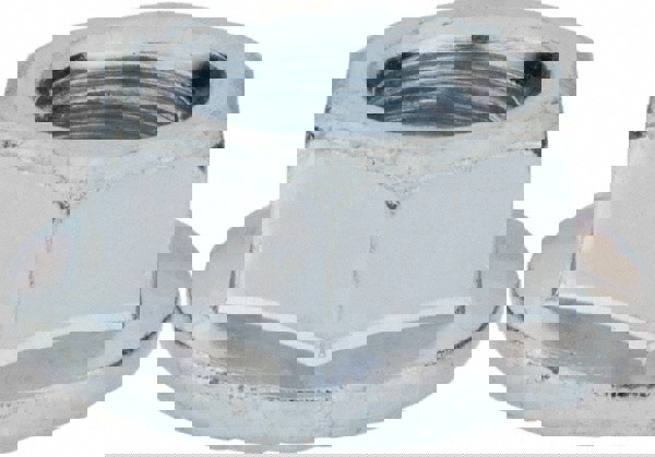 Hex Lock Nut: 1/2-13, Grade 8 Steel, Zinc-Plated