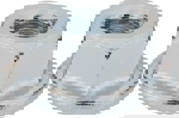 Hex Lock Nut: 1/4-20, Grade 8 Steel, Zinc-Plated