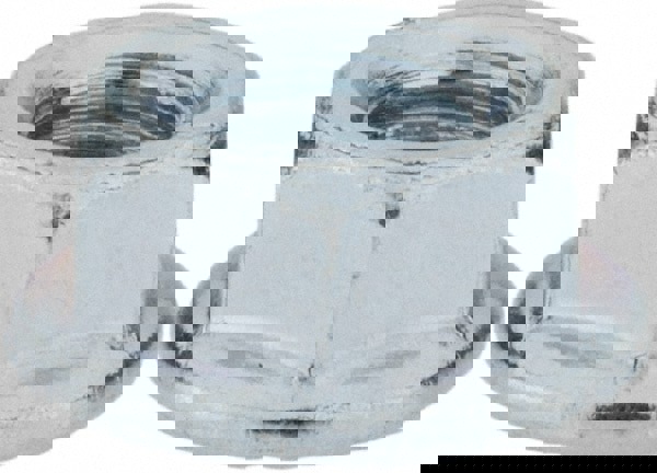 Hex Lock Nut: Grade 8 Steel, Zinc-Plated