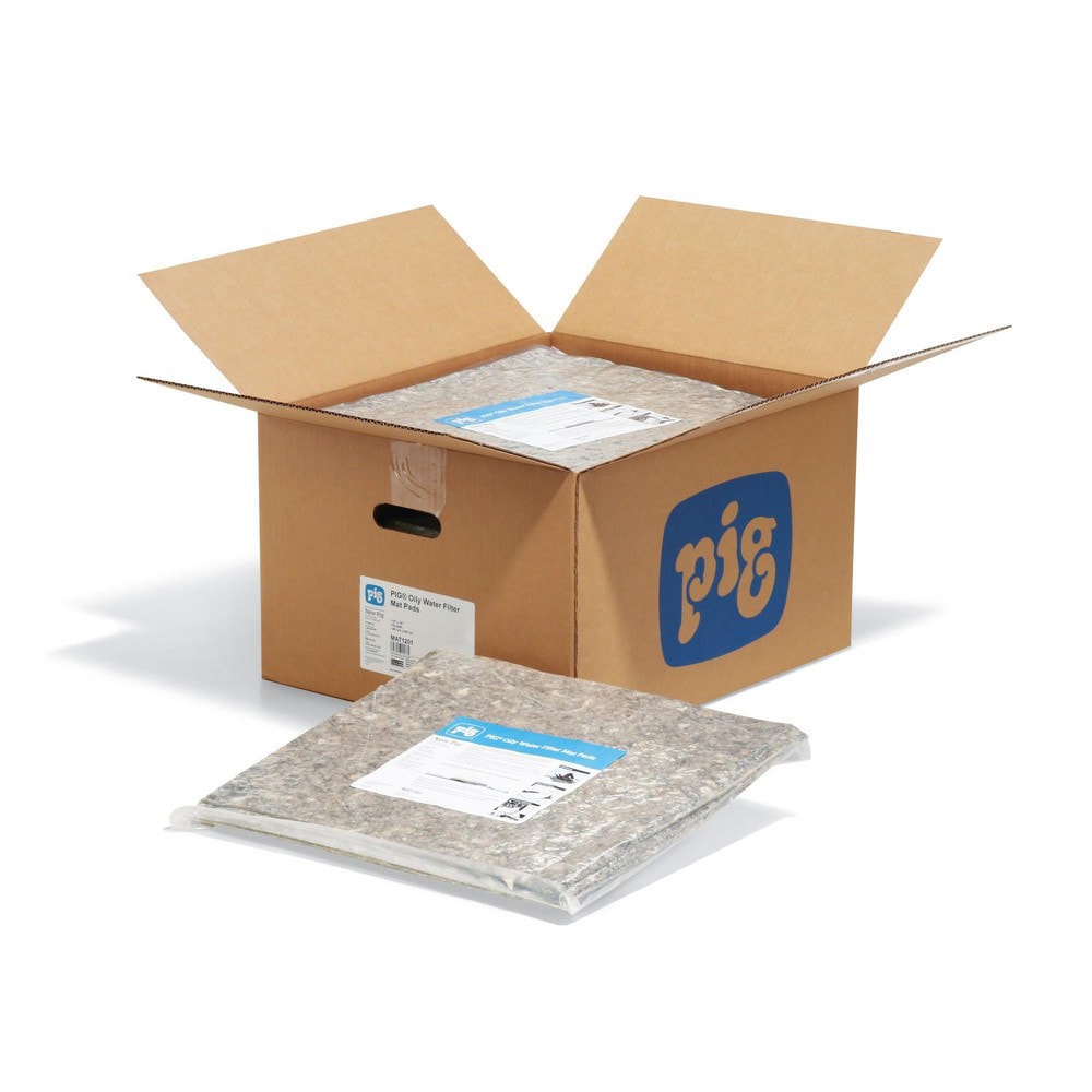 Pads, Rolls & Mats; Product Type: Pad ; Application: Stormwater ; Overall Length (Inch): 18 ; Width (Decimal Inch - 4 Decimals): 15 ; Material: Polypropylene; Polyester ; Fluids Absorbed: Oil