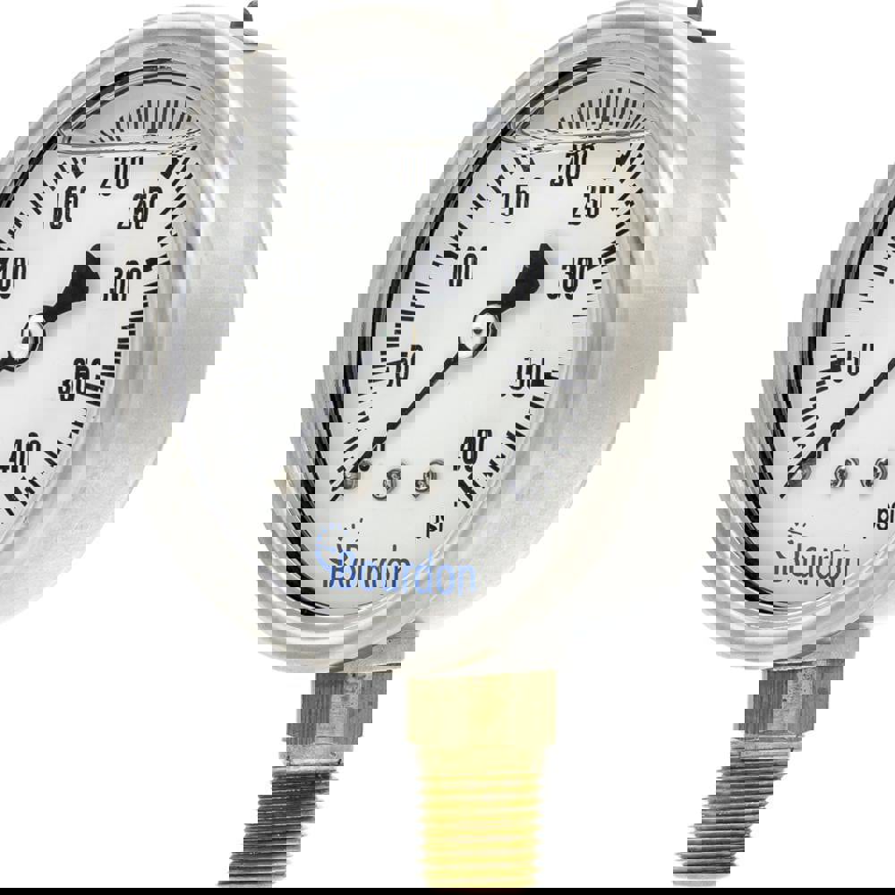 Pressure Gauges; Gauge Type: Commercial Pressure Gauges ; Scale Type: Single ; Accuracy (%): 1.6 ; Dial Type: Analog ; Thread Type: NPT ; Bourdon Tube Material: Bronze