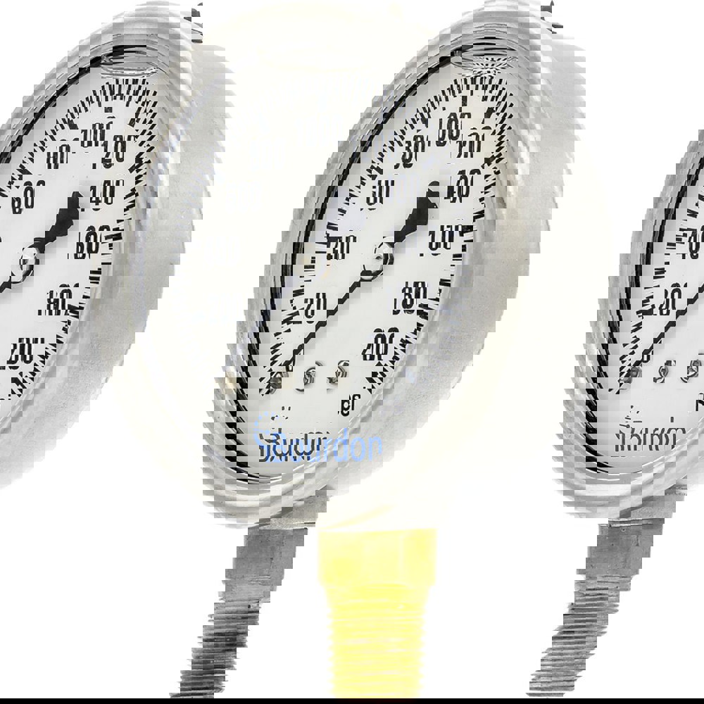 Pressure Gauges; Gauge Type: Commercial Pressure Gauges ; Scale Type: Single ; Accuracy (%): 1.6 ; Dial Type: Analog ; Thread Type: NPT ; Bourdon Tube Material: Bronze