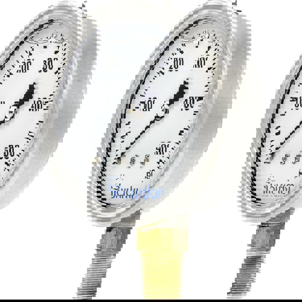 Pressure Gauges; Gauge Type: Commercial Pressure Gauges ; Scale Type: Single ; Accuracy (%): 1.6 ; Dial Type: Analog ; Thread Type: NPT ; Bourdon Tube Material: Bronze