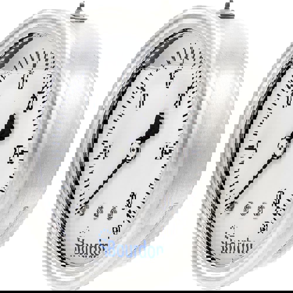 Pressure Gauges; Gauge Type: Commercial Pressure Gauges ; Scale Type: Single ; Accuracy (%): 1.6 ; Dial Type: Analog ; Thread Type: NPT ; Bourdon Tube Material: Bronze