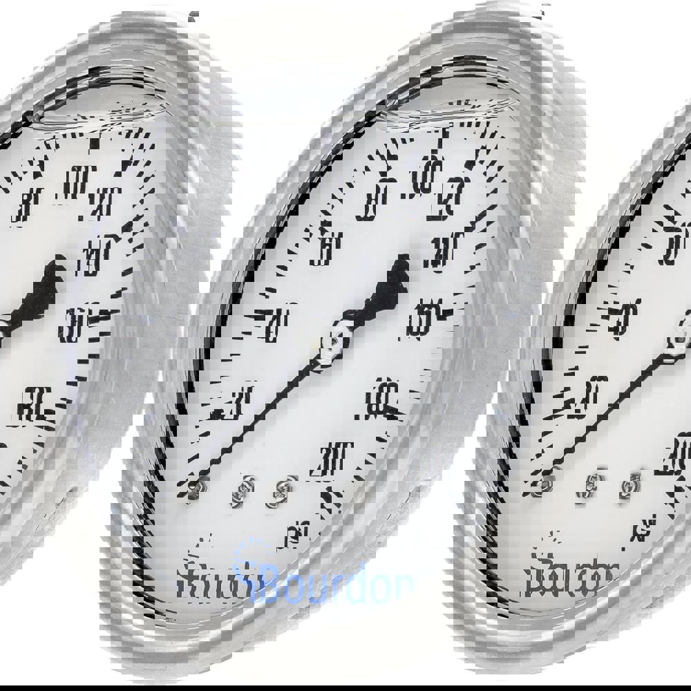 Pressure Gauges; Gauge Type: Commercial Pressure Gauges ; Scale Type: Single ; Accuracy (%): 1.6 ; Dial Type: Analog ; Thread Type: NPT ; Bourdon Tube Material: Bronze