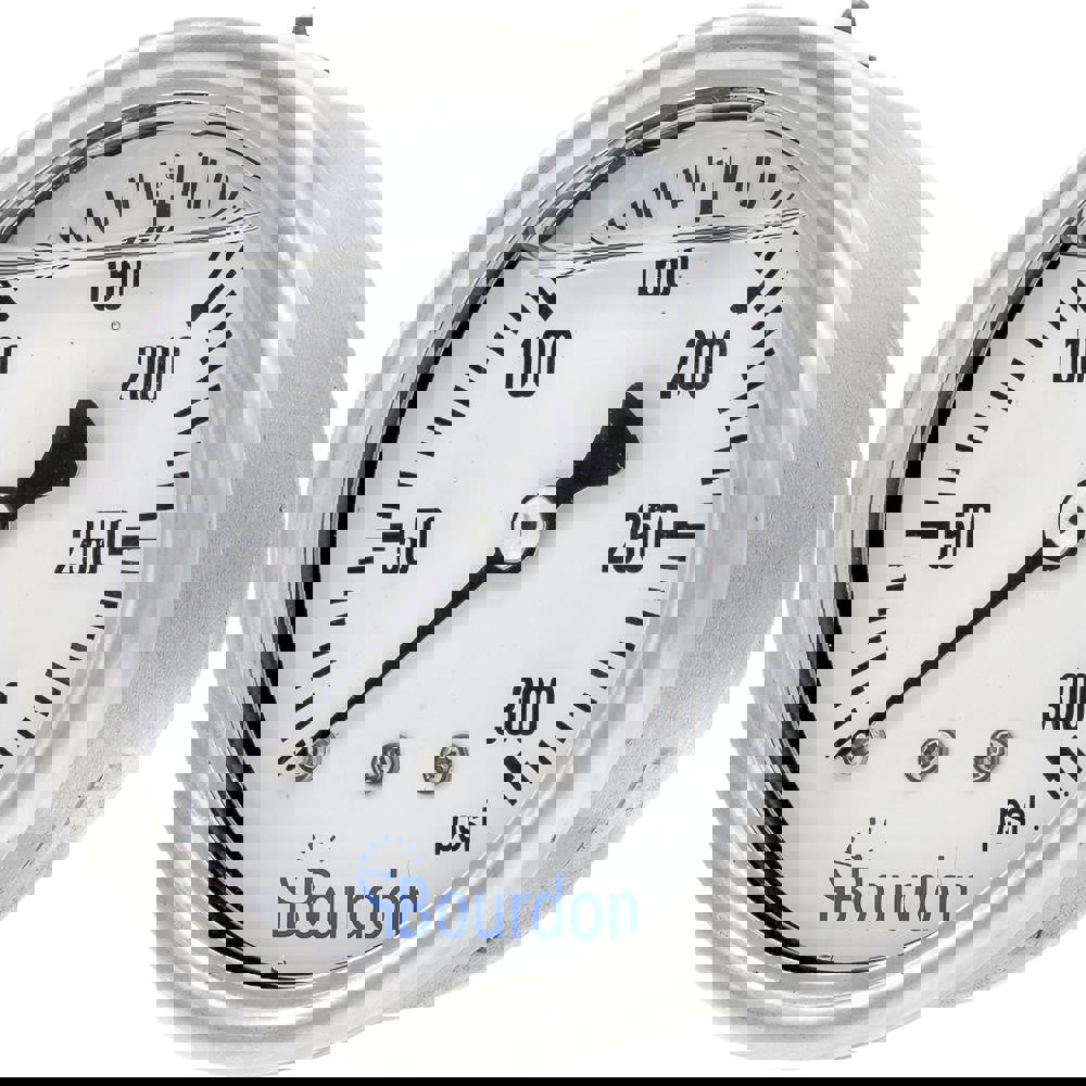 Pressure Gauges; Gauge Type: Commercial Pressure Gauges ; Scale Type: Single ; Accuracy (%): 1.6 ; Dial Type: Analog ; Thread Type: NPT ; Bourdon Tube Material: Bronze
