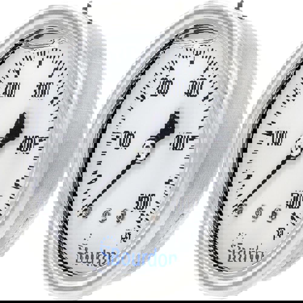 Pressure Gauges; Gauge Type: Commercial Pressure Gauges ; Scale Type: Single ; Accuracy (%): 1.6 ; Dial Type: Analog ; Thread Type: NPT ; Bourdon Tube Material: Bronze
