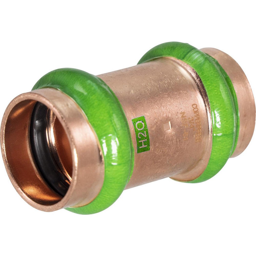 Copper Pipe Fittings; Fitting Type: Coupling with Stop ; Fitting Size: 1 ; Style: Press Fitting ; Connection Type: Push-to-Connect ; Material: Copper ; End Connection: Press