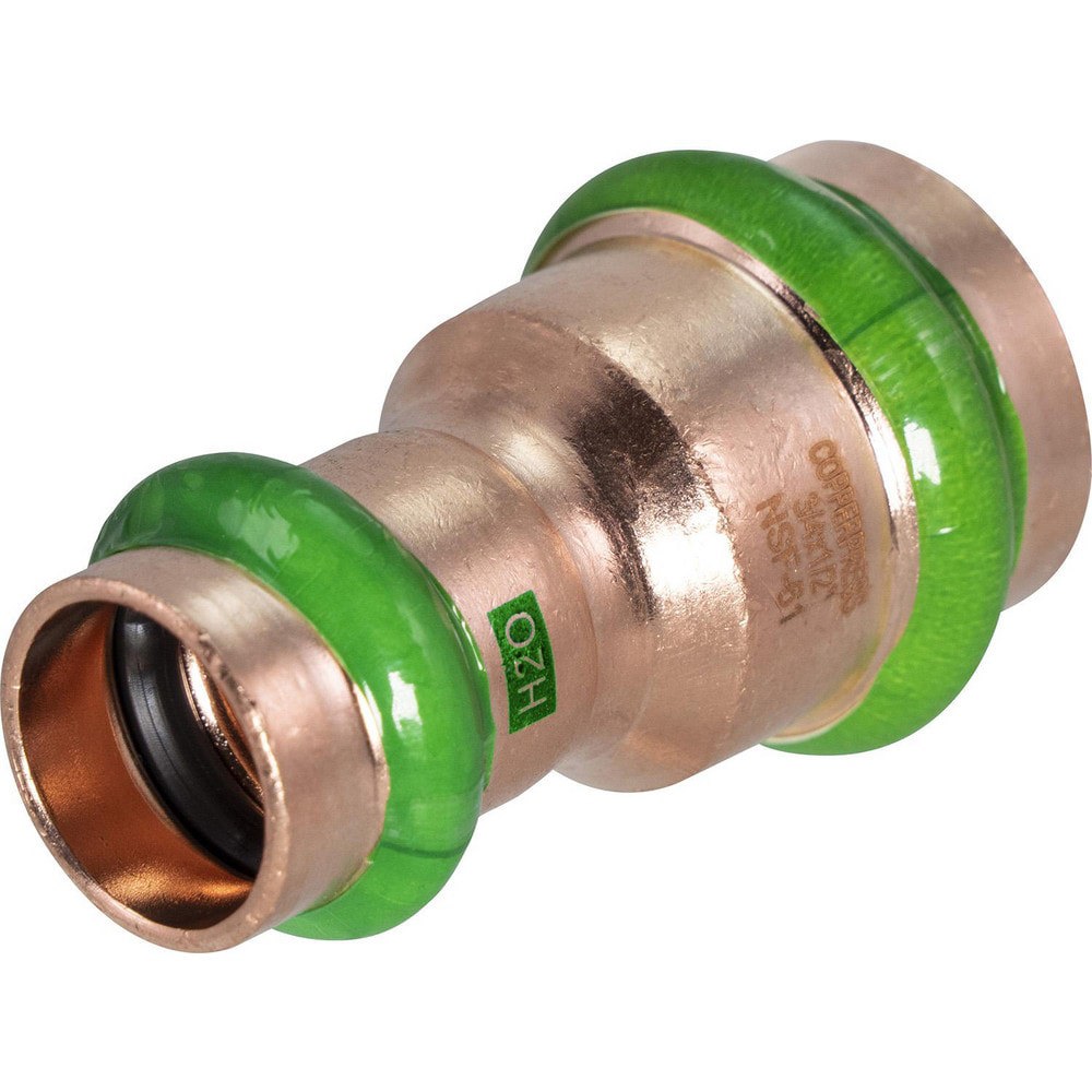 Copper Pipe Fittings; Fitting Type: Reducing Coupling ; Fitting Size: 3/4 x 1/2 ; Style: Press Fitting ; Connection Type: Push-to-Connect ; Material: Copper ; End Connection: Press