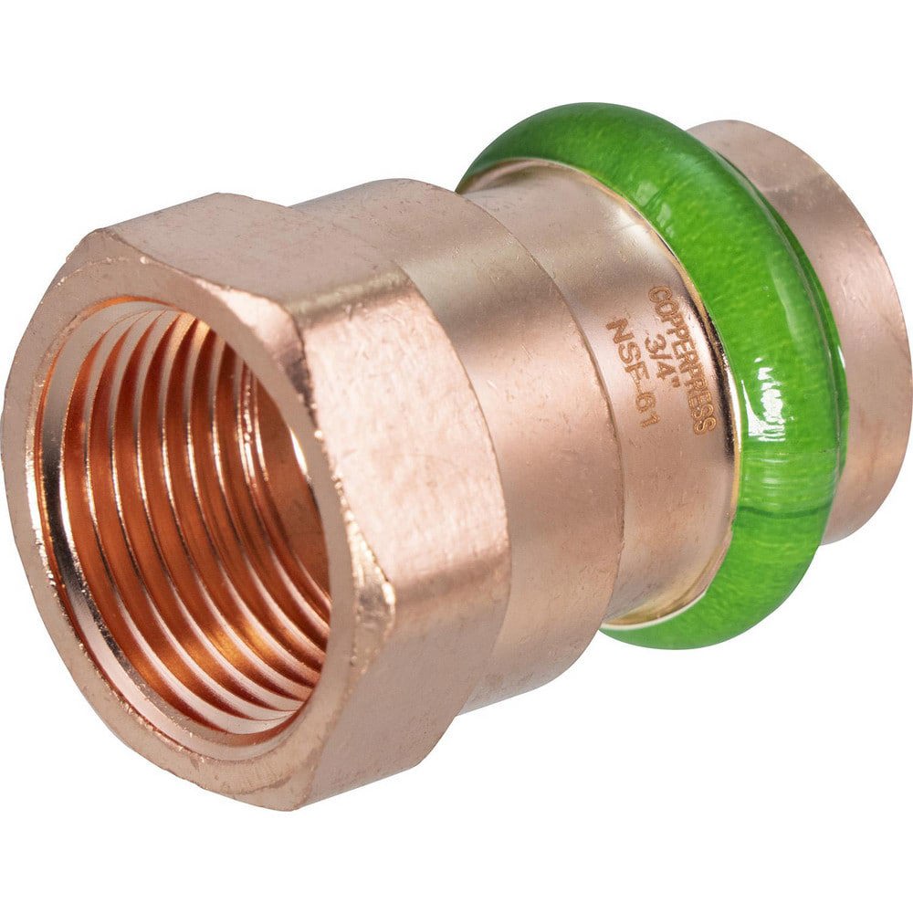 Copper Pipe Fittings; Fitting Type: Female Adapter ; Fitting Size: 3/4 ; Style: Press Fitting ; Connection Type: Push-to-Connect; Threaded ; Material: Copper ; End Connection: Press x Thread