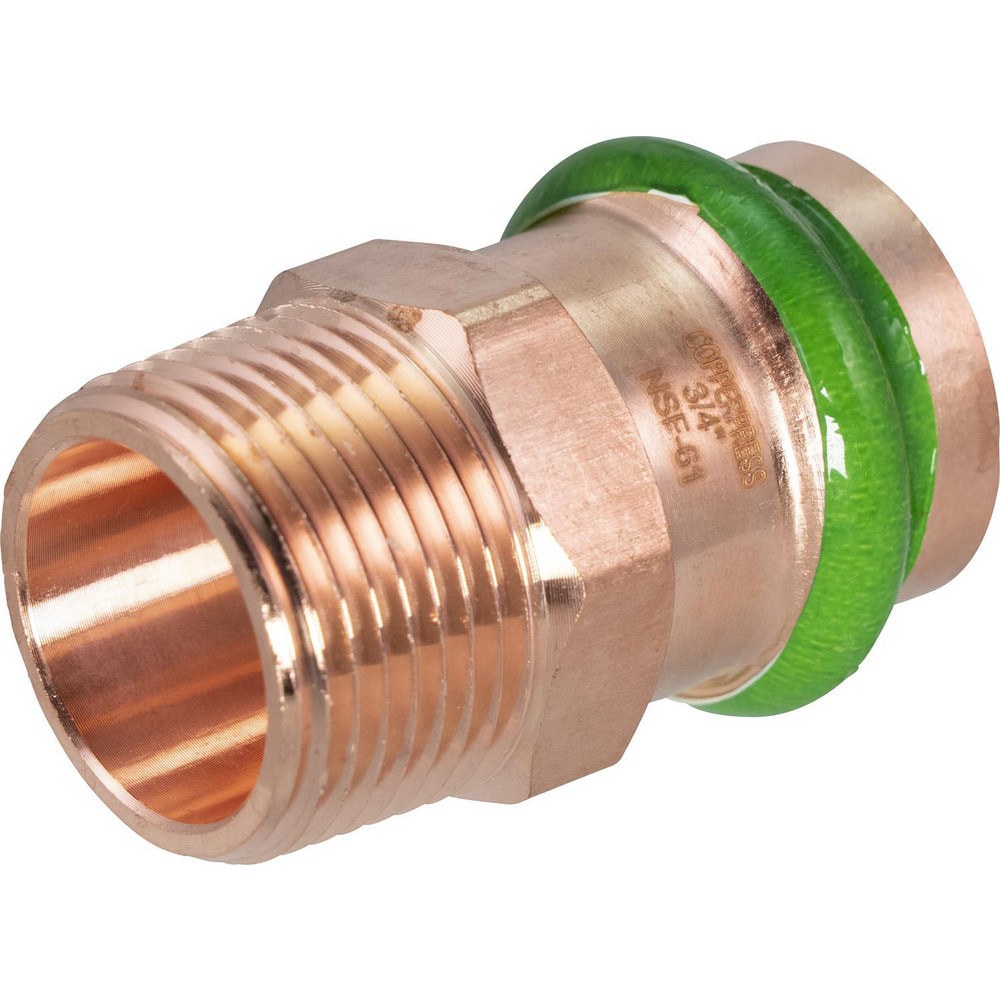 Copper Pipe Fittings; Fitting Type: Male Adapter ; Fitting Size: 3/4 ; Style: Press Fitting ; Connection Type: Push-to-Connect; Threaded ; Material: Copper ; End Connection: Press x Thread