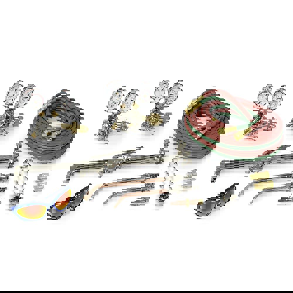 6 Inch Cutting Capacity, 40,125 BTU and HR Max Heating Capacity, 3/8 Inch Welding Capacity, Oxygen and Acetylene Torch Kit