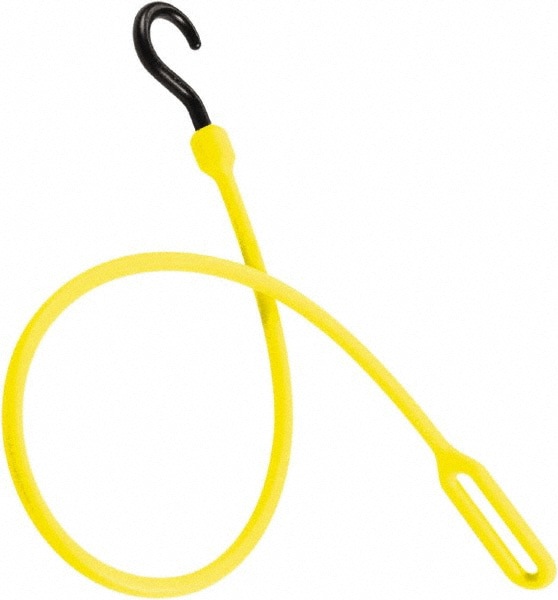 Loop End Bungee Cord Tie Down: Molded Nylon Hook, Non-Load Rated