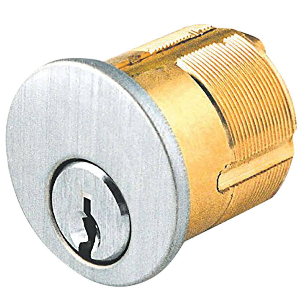 Cylinders; Type: Mortise ; Keying: Standard ; Number of Pins: 6 ; Finish/Coating: Satin Chrome