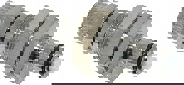 PTF Brass, Quick Disconnect, Valved Panel Mount Coupling Insert