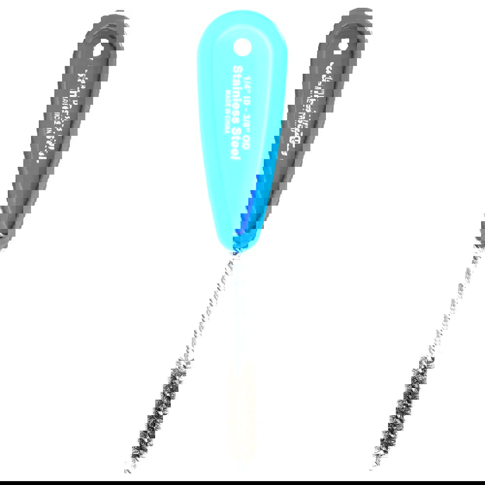 7/16 Inch Actual Brush Diameter, Stainless Steel, Refrigeration, Hand Fitting and Cleaning Brush
